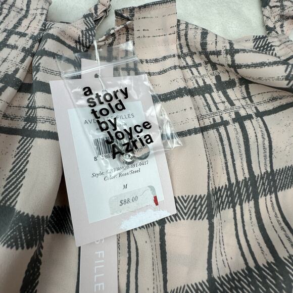 Avec Les Filles Women's Rose Steel Ruffle-Strap Romper Razor Back Medium NWT $88 - Picture 5 of 10